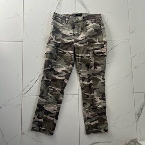 Jcrew straight cargo camo pants